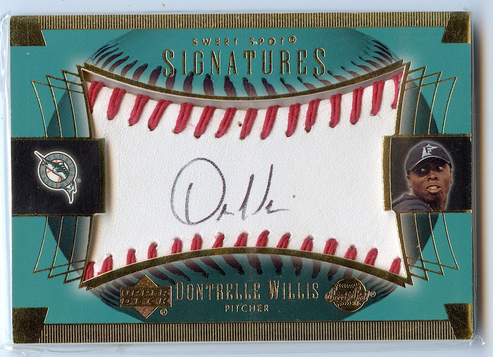 2003 Upper Deck Sweet Spot Signatures Dontrelle Willis DW-AU RC Marlins (1 of 2)