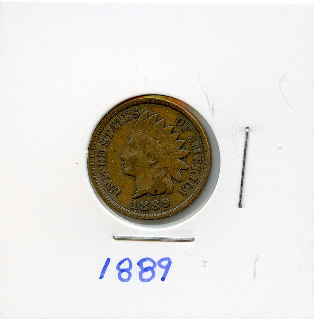 1889 US Coin Indian Head Penny Nickel Collectors (1 of 2)