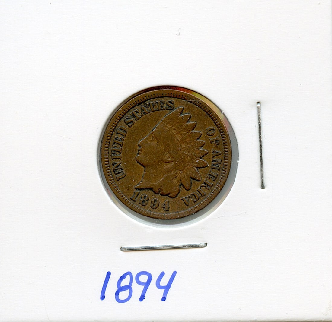 1894 US Coin Indian Head Penny Nickel Collectors: This coin is from the estate of deceased collector in South Florida. We have included quality images to show it's actual condition This lot is located in Boca Raton, Fl and its shipment will be made d