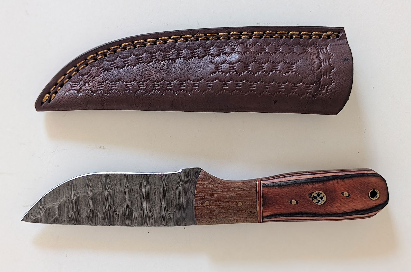 Handcrafted Heirloom  Damaskus Steel Knife  9" Long (1 of 2)