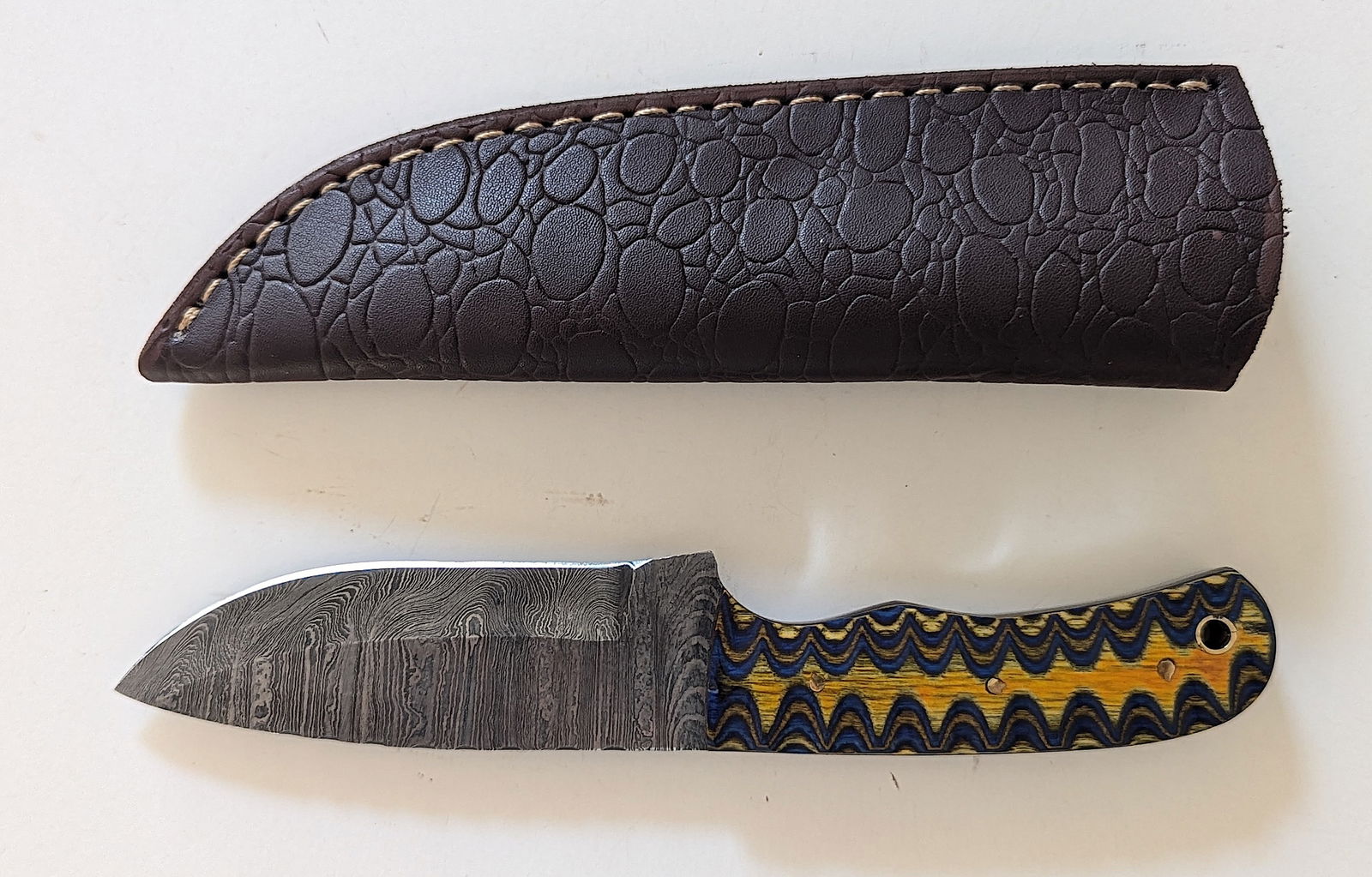 Handcrafted Heirloom  Damaskus Steel Knife  9" Long (1 of 2)