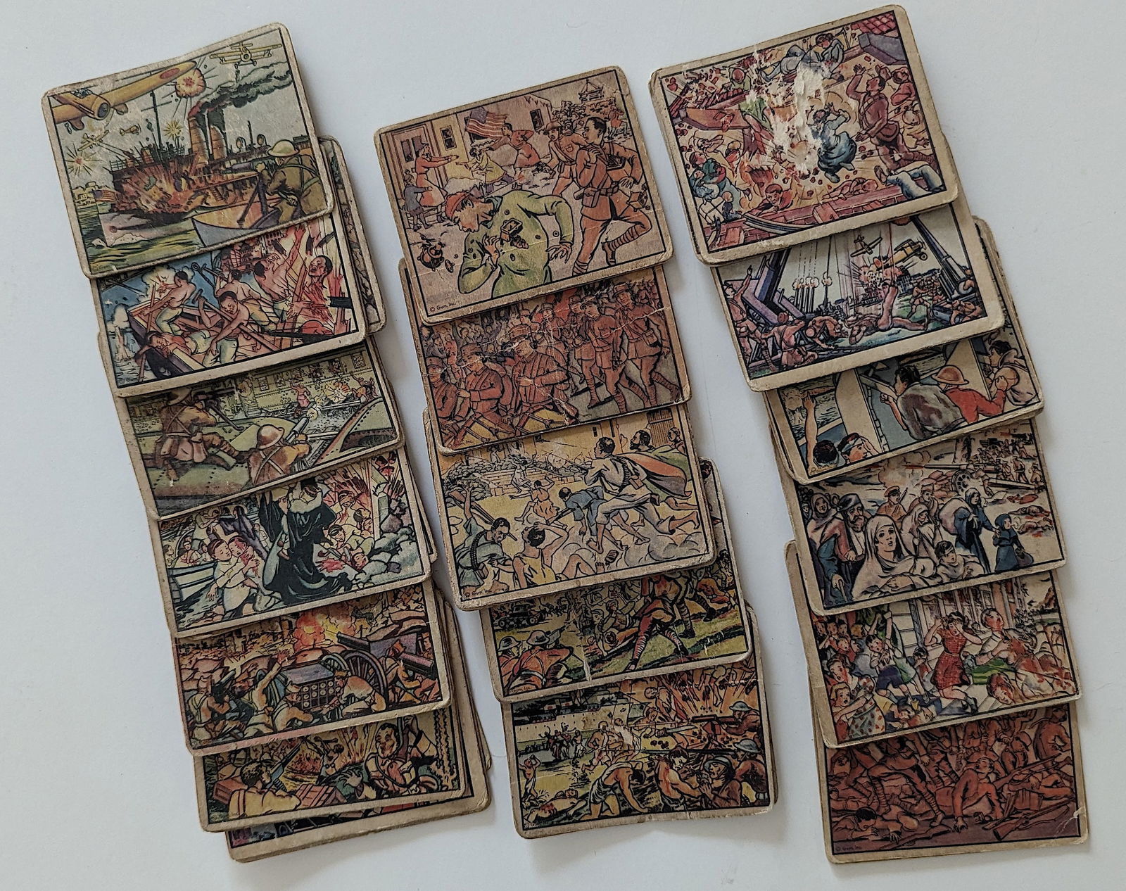 1938 Gum Inc.  Horrors of War Cards Set (+/-) 50 Cards (1 of 2)