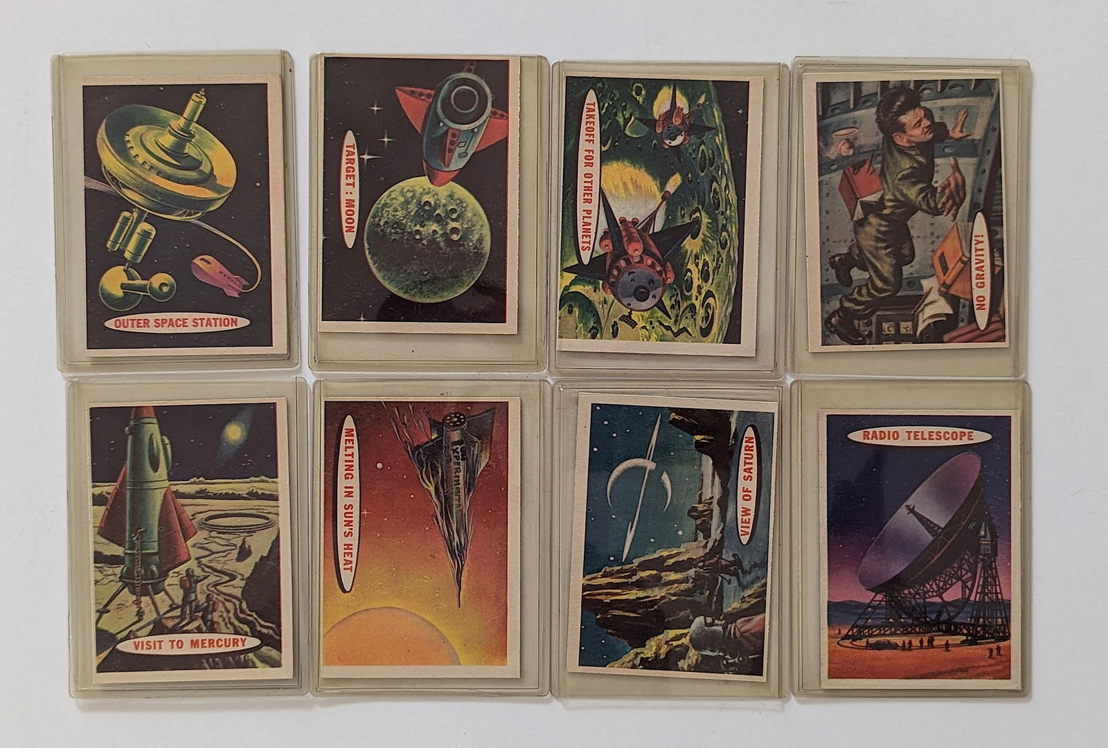 1957 Topps Space Tradecards Lot 8 Unds (1 of 2)
