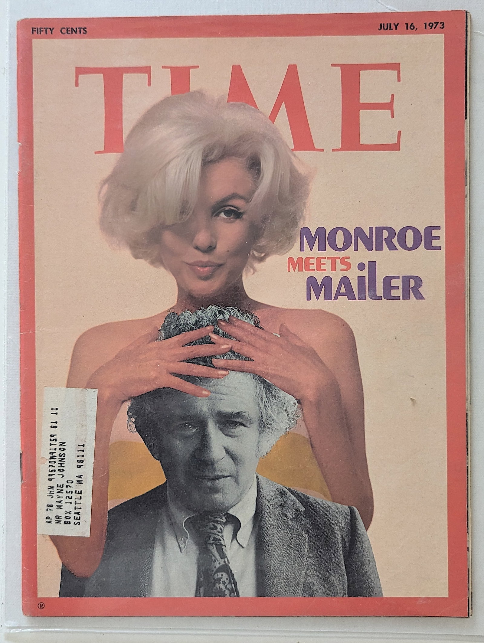 TIME Magazine Monroe Meets Mailer: This lot is coming from the estate of a collector in RI. We have included a quality scan to show it's actual condition. This lot is located in Boca Raton, Fl and its shipment will be made directly by 