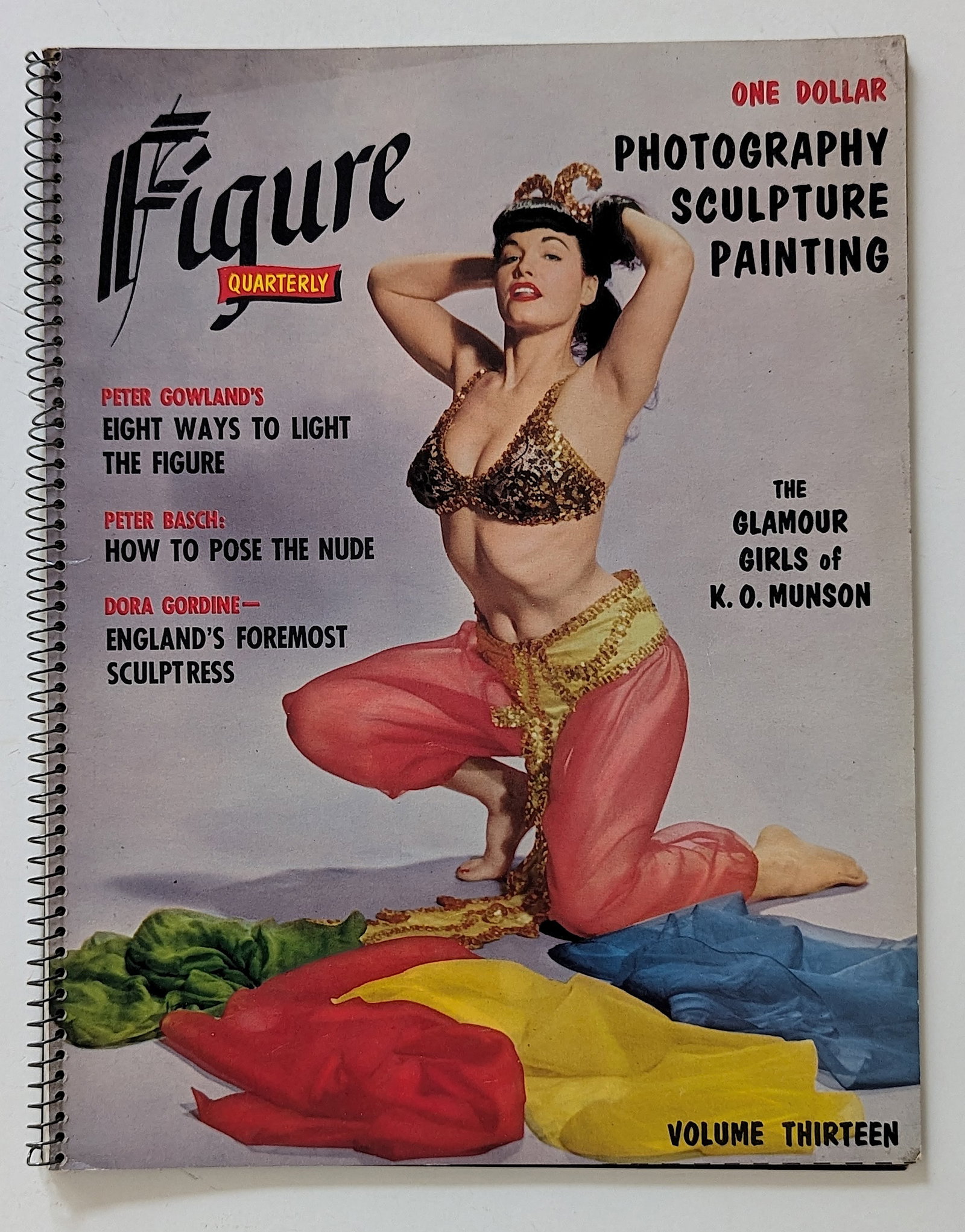 FIGURE Quarterly Volume Thirteen BETTIE PAGE on the Cover: This lot is coming from the estate of a collector in RI. We have included a quality scan to show it's actual condition. This lot is located in Boca Raton, Fl and its shipment will be made directly by 