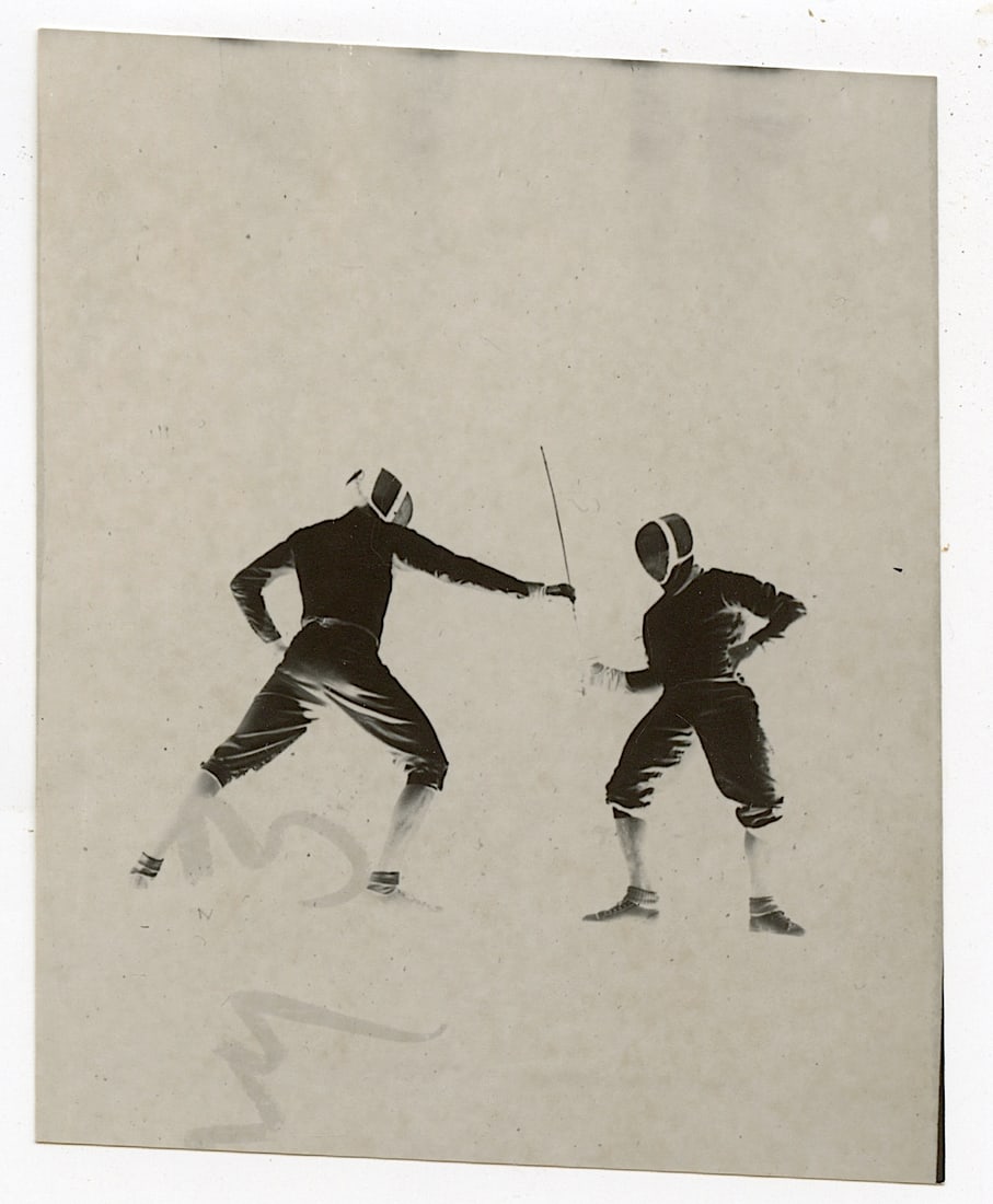 Original Photography by HERB FLATOW Serie Foil Fencing, Contact: This lot is coming from the estate of a collector in RI. We have included a quality scan to show it's actual condition. The dimensions are Approx. 3.5" x 3.25" (some variances can occur). This lot is 