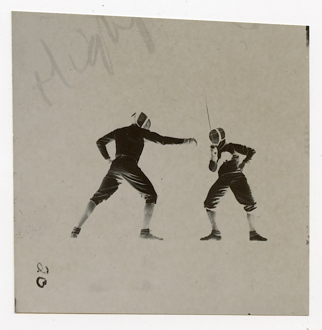 Original Photography by HERB FLATOW Serie Foil Fencing, Contact: This lot is coming from the estate of a collector in RI. We have included a quality scan to show it's actual condition. The dimensions are Approx. 3.5" x 3.25" (some variances can occur). This lot is 
