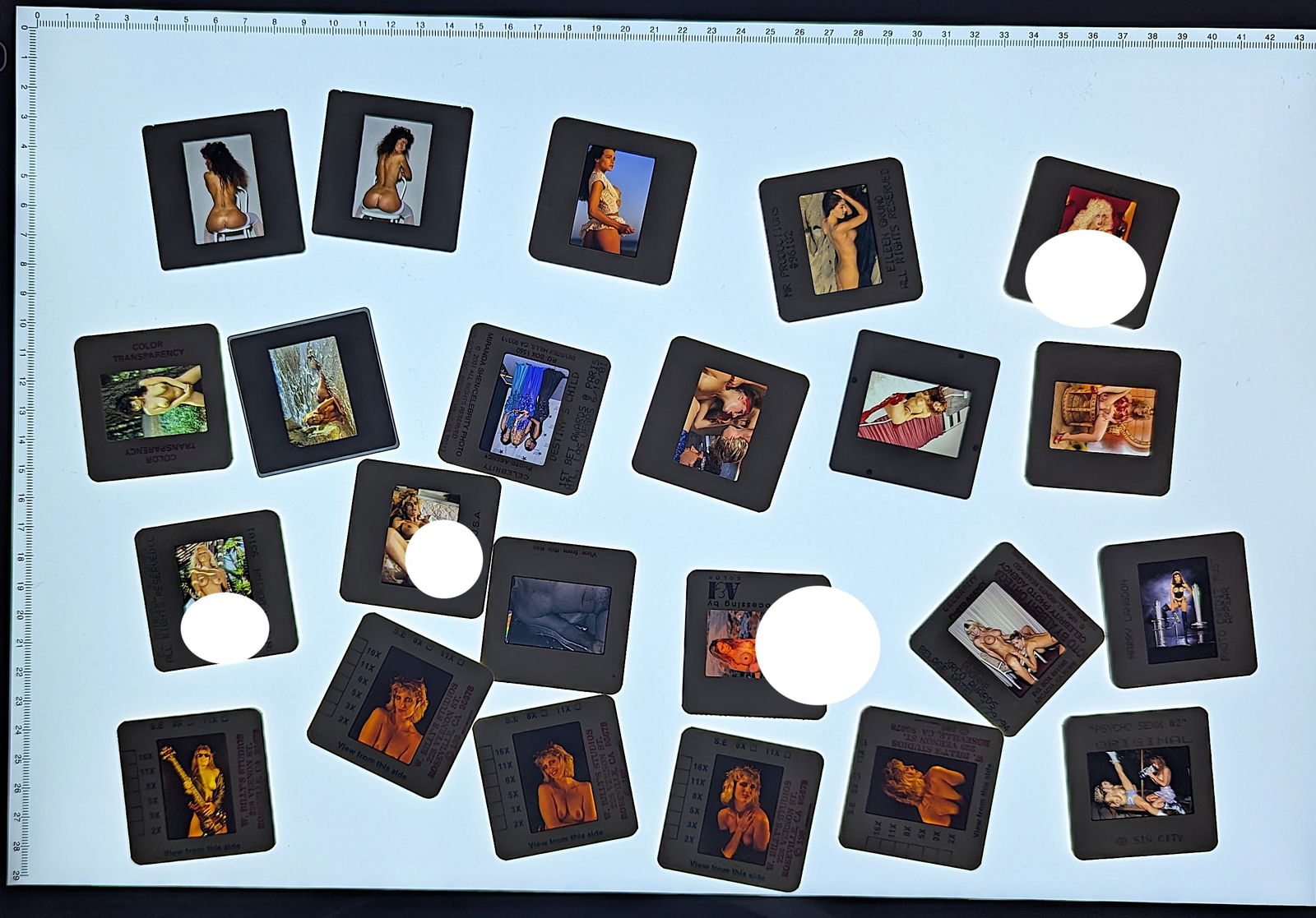 Vintage Set 35mm Slides Professional Photos Female Nudes Pin Ups (1 of 2)