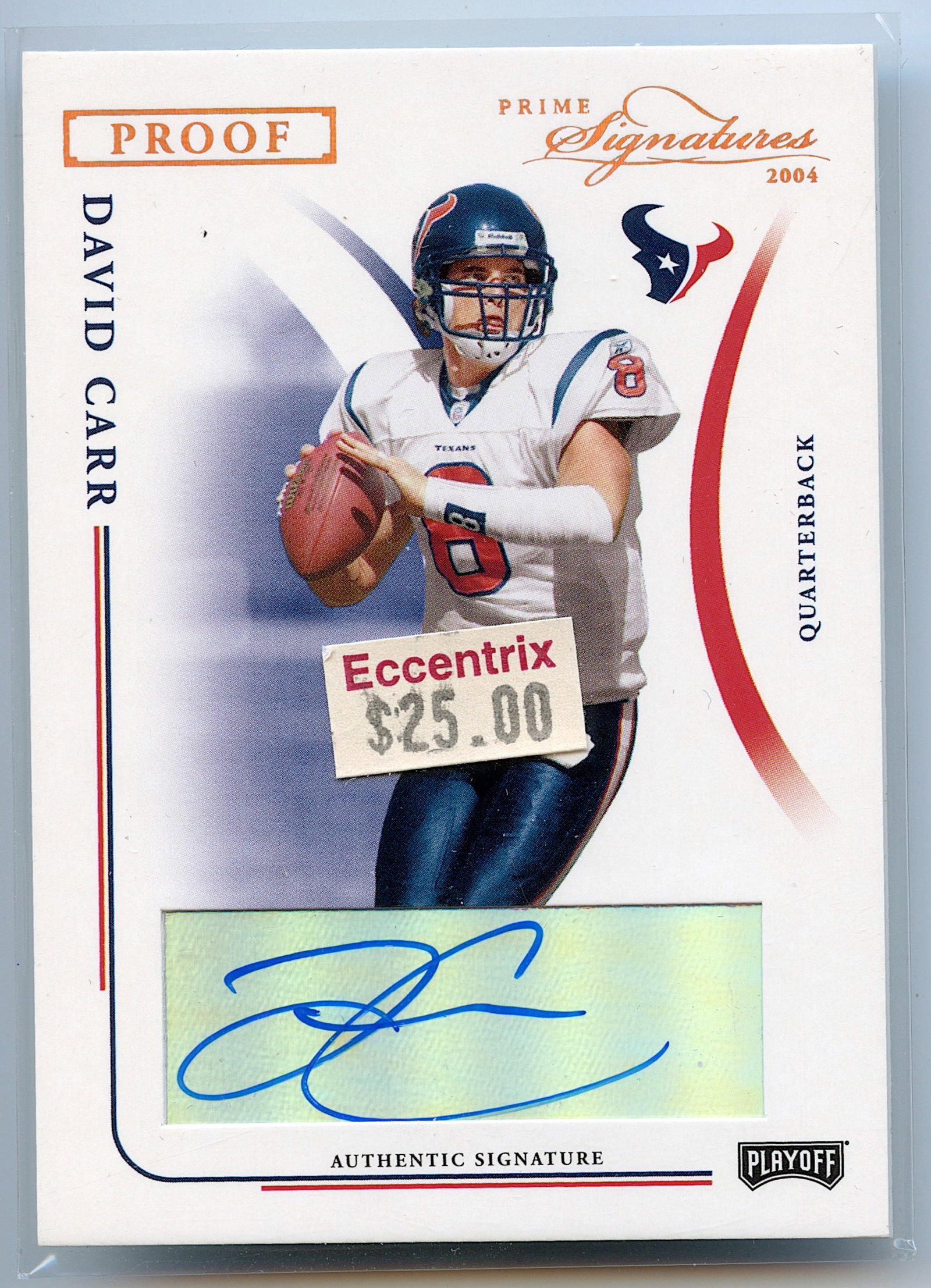 DAVID CARR Prime Signatures 2004 Authentic Signature 2004 -  56/65 (1 of 2)