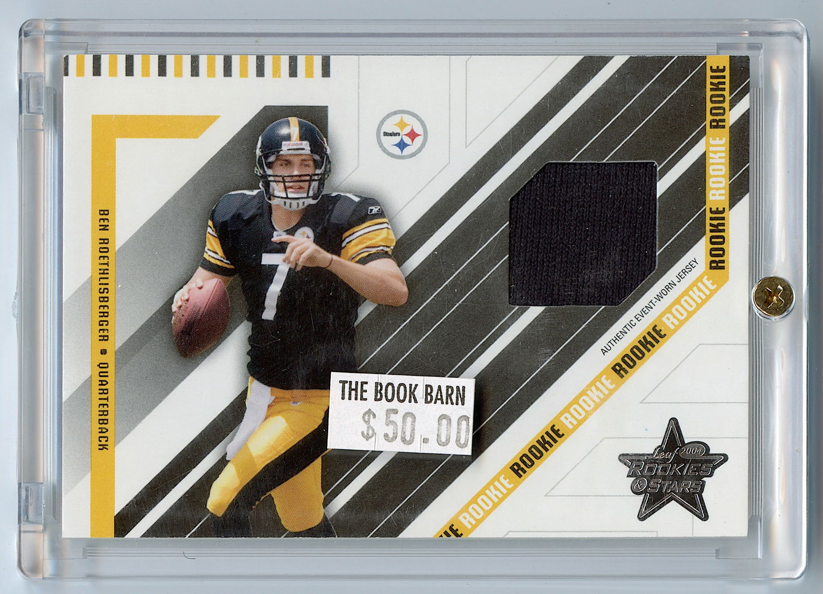 2004 Leaf Rookie and Stars Rookie Jersey #277 Ben Roethlisberger /750 (1 of 2)