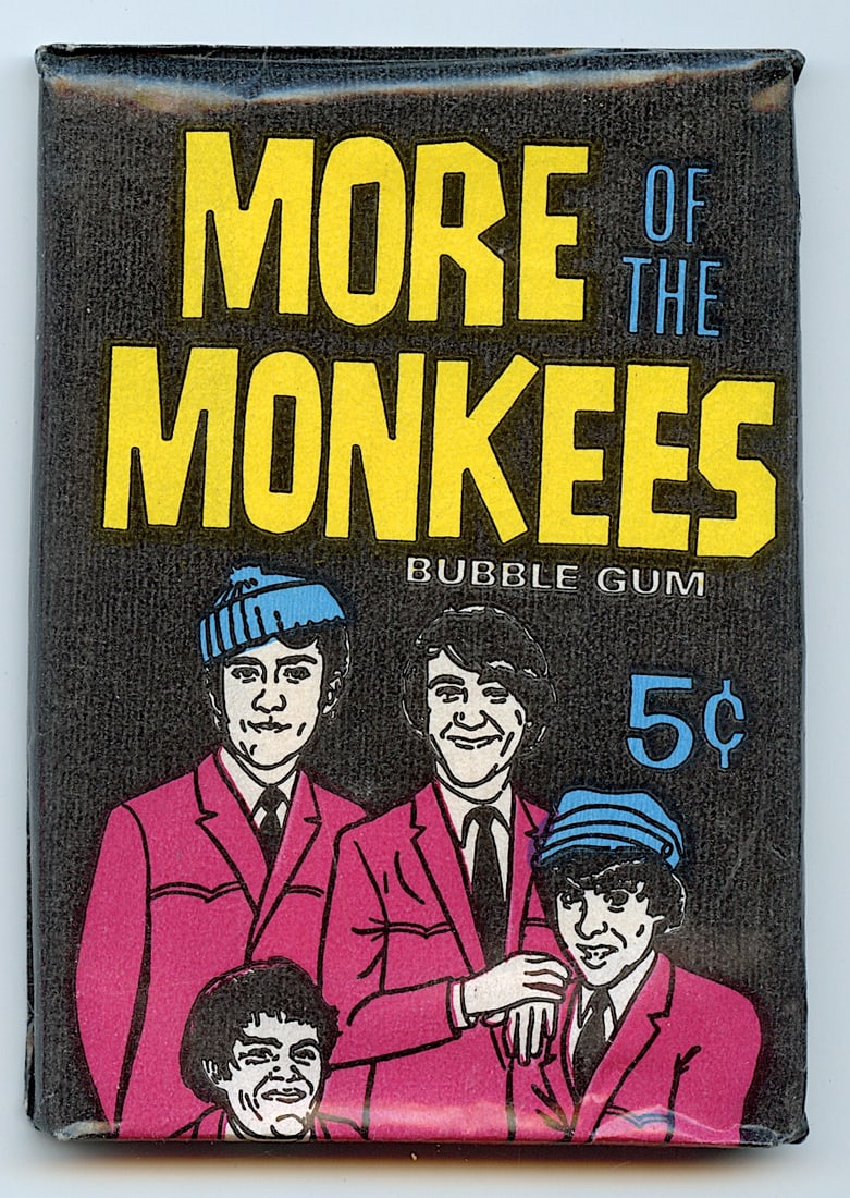 DONRUSS Unopened Wax Pack MORE OF THE MONKEES 1967 (1 of 2)