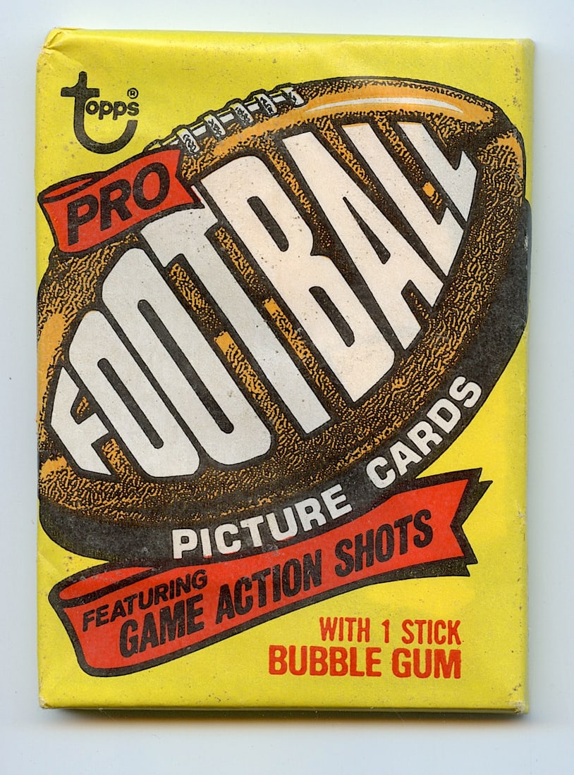 TOPPS Unopened Wax Pack  FOOTBALL CARDS 1977 (1 of 2)