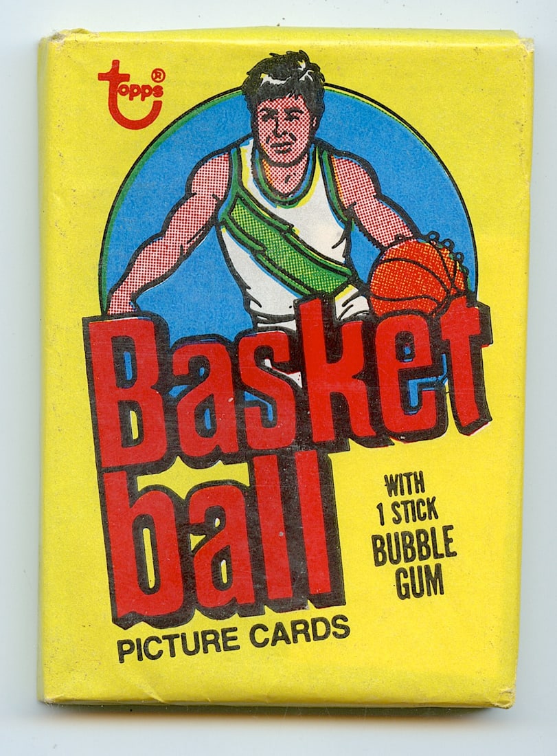 TOPPS Unopened Wax Pack BASKET BALL 1978 (1 of 2)