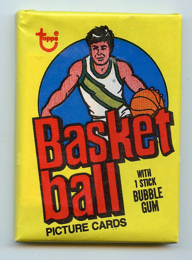 TOPPS Unopened Wax Pack BASKET BALL 1978 (1 of 2)