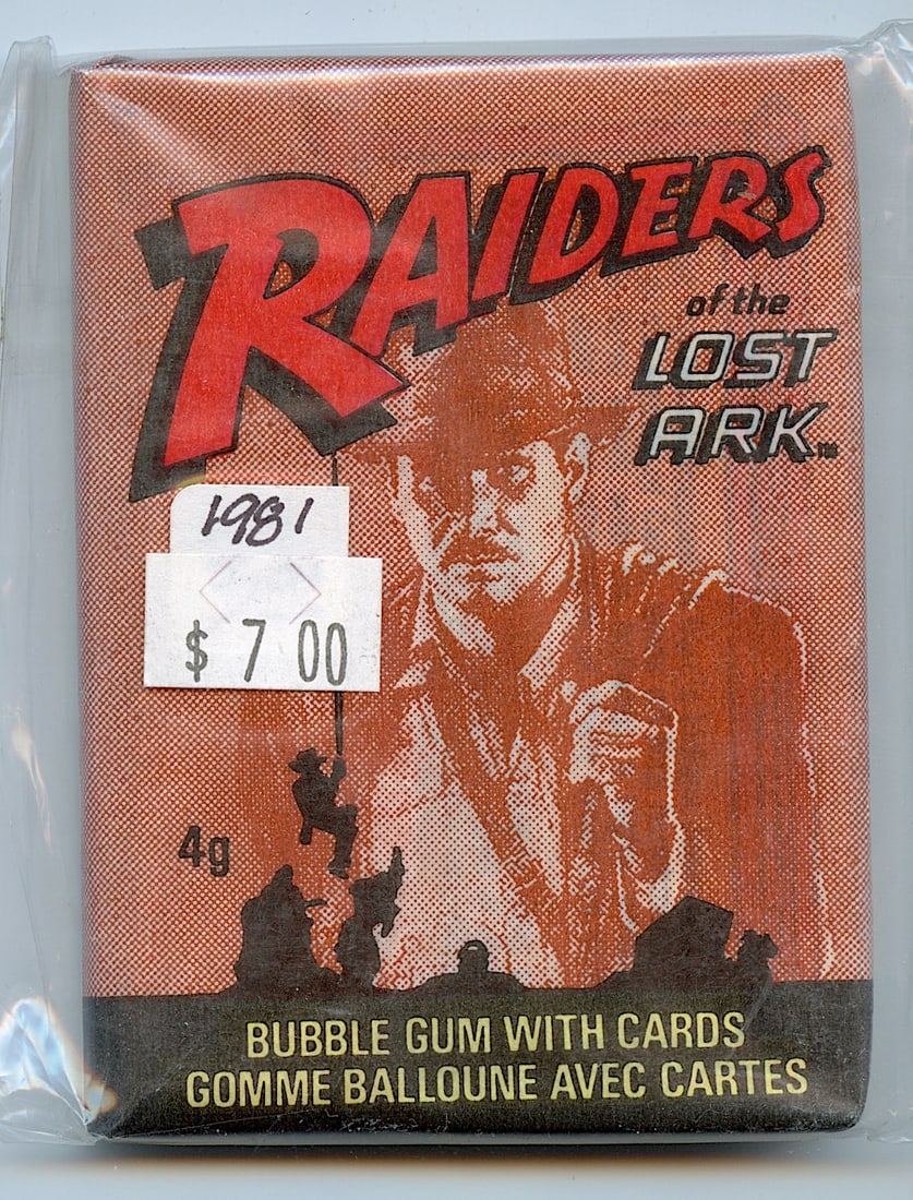 TOPPS Unopened Wax Pack RAIDERS  1981 (1 of 2)