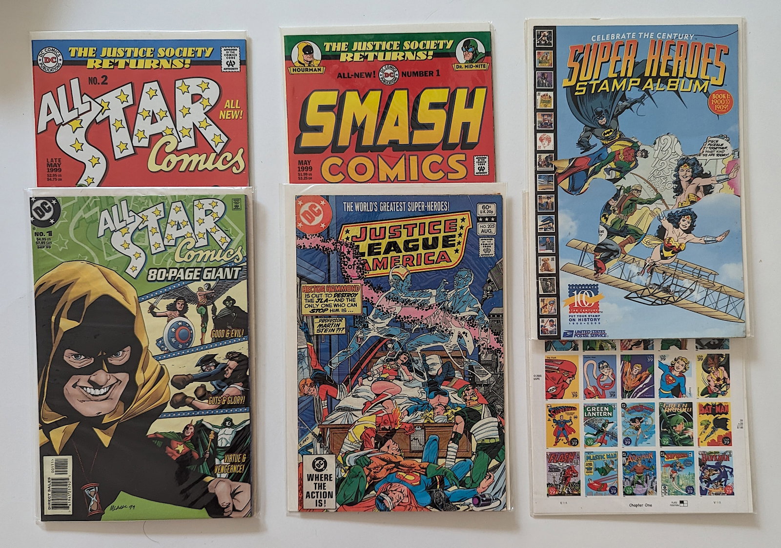 Vintage Set 6 Comic Books Collectors Opportunity: The provenance of this lot is from a quality collector in PB, Florida. These comic books were carefully protected by the last owner. They are in it's original condition as receceived. We have included