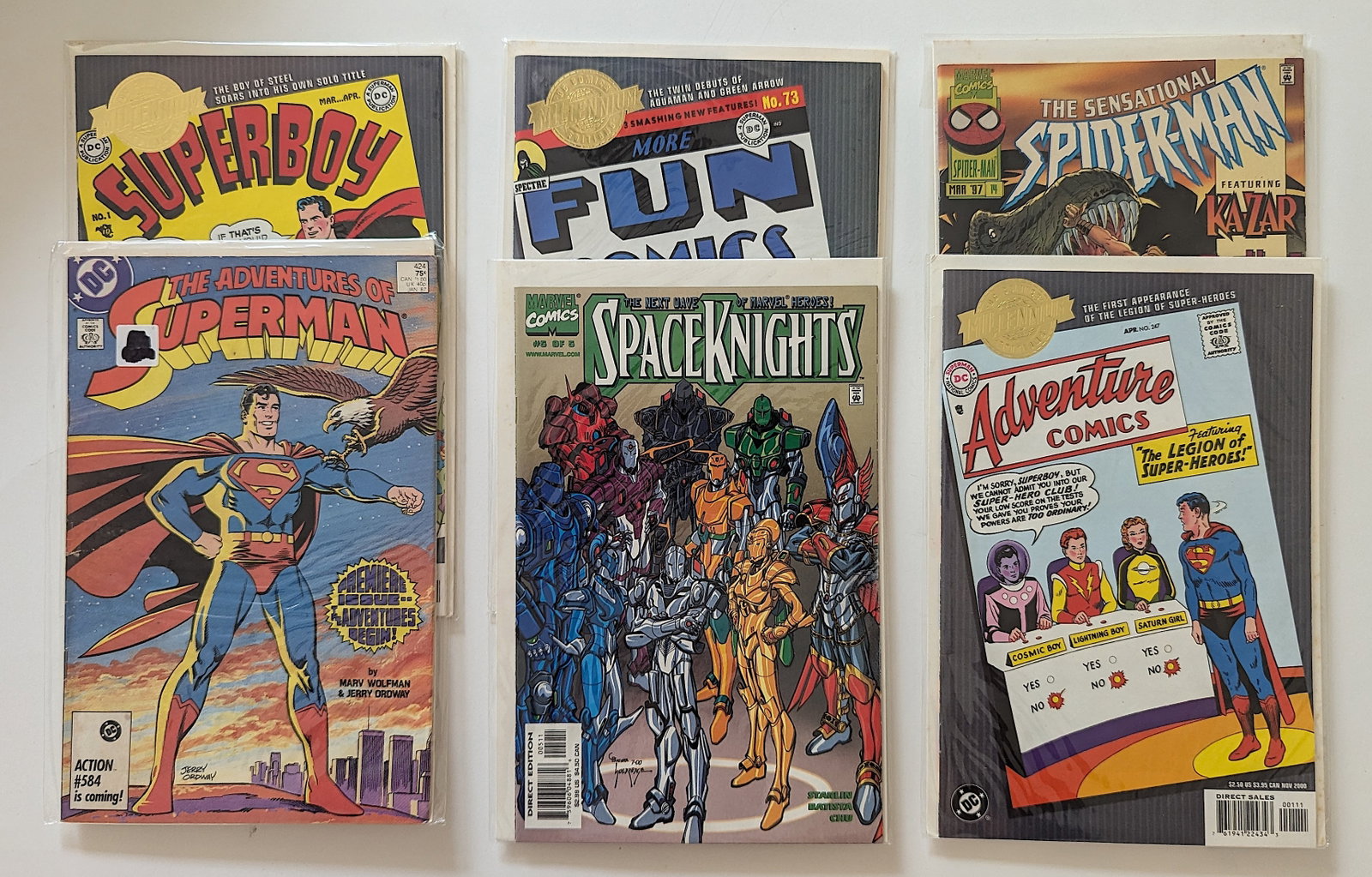 Vintage Set 6 Comic Books Collectors Opportunity: The provenance of this lot is from a quality collector in PB, Florida. These comic books were carefully protected by the last owner. They are in it's original condition as receceived. We have included
