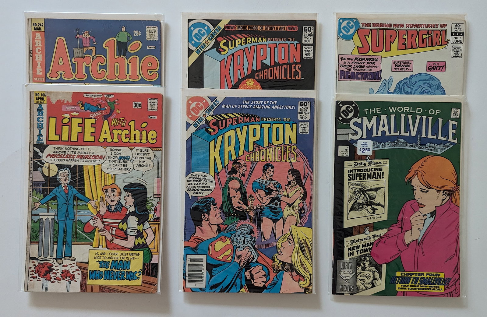 Vintage Set 6 Comic Books Collectors Opportunity: The provenance of this lot is from a quality collector in PB, Florida. These comic books were carefully protected by the last owner. They are in it's original condition as receceived. We have included