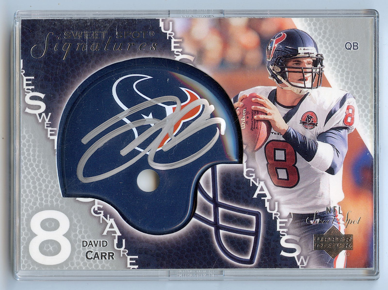 2003 DAVID CARR Signature Upper Deck #SS-DC Football (1 of 2)