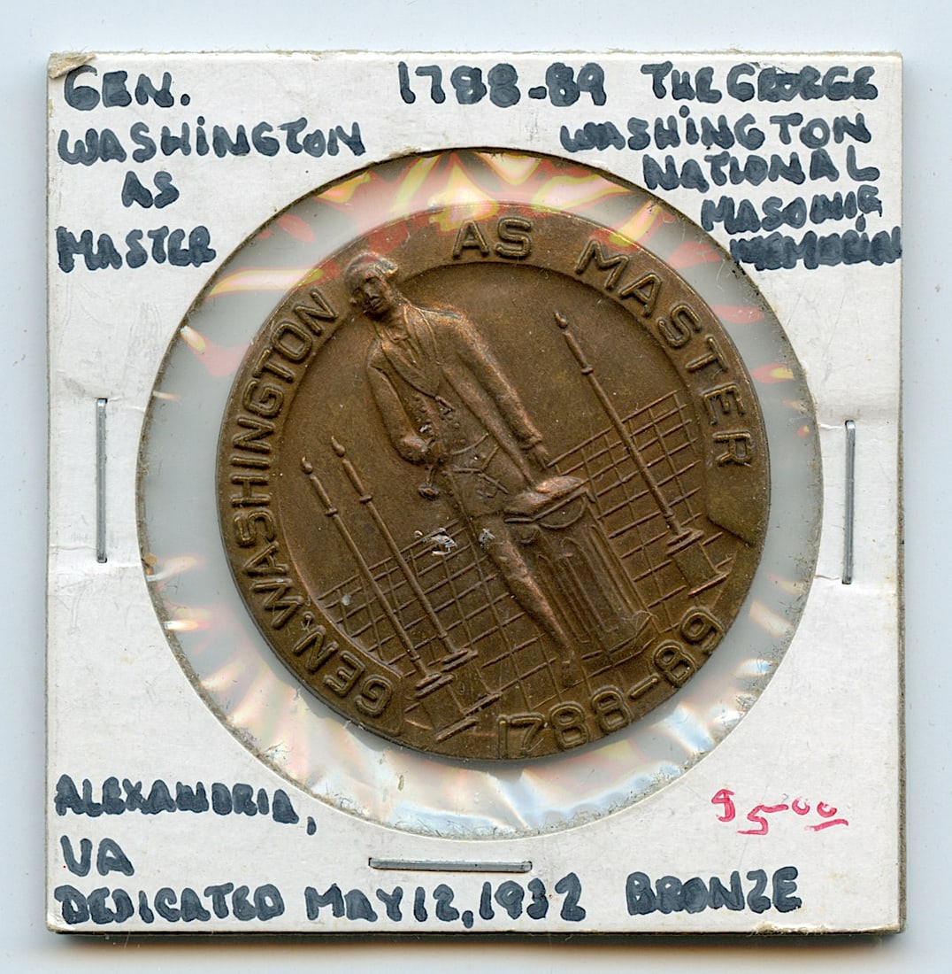 Rare Vintage Scarce Medal / Coin Collectors Gen. Washington As Master: The provenance of this lot is from a quality collector in LA, California. We have included a quality scan to show it's actual condition. This lot is located in Boca Raton, Fl and its shipment will be 