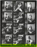 BRUCE WARLAND Original Contact Sheet Photo Pin Up Stamped