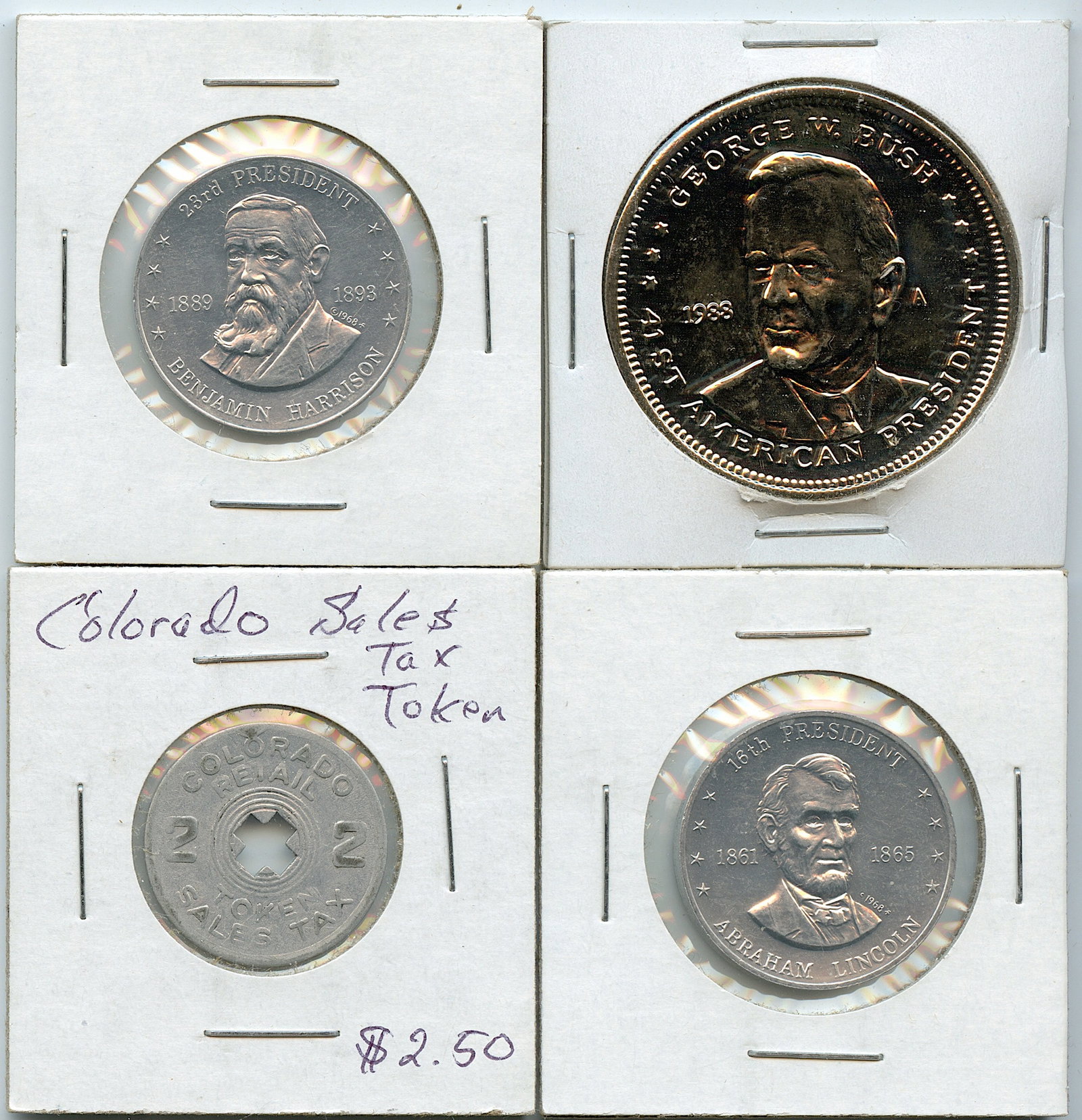 Vintage Set 4 Scarce Medal / Coin / Token Collectors Opportunity: The provenance of this lot is from a quality collector in LA, California. We have included a quality scan to show it's actual condition. We have included quality scans to show it's actual condition. T