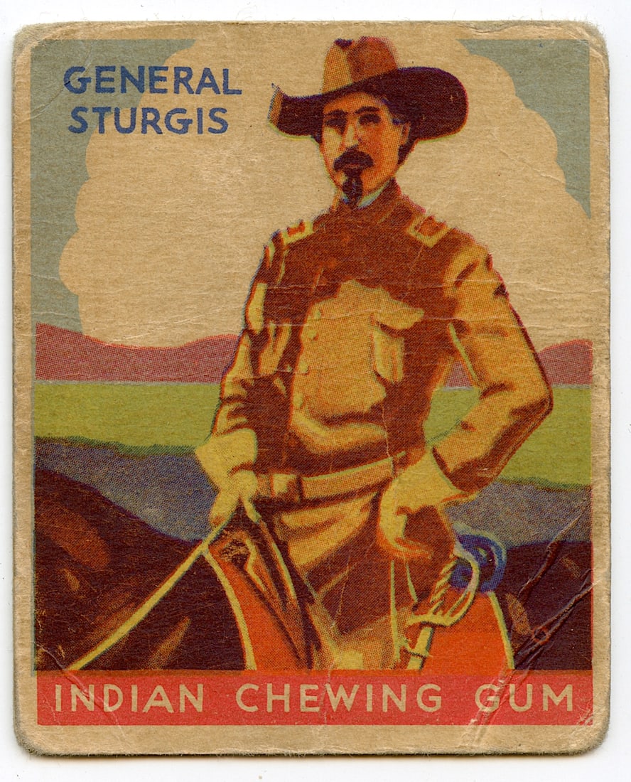 1933 Goudey Indian Gum Card # 71 General Sturgis: The provenance of this lot is from a quality collector in Palm Beach. We have included quality scans to show it's actual condition. This lot is located in Boca Raton, Fl and its shipment will be made 