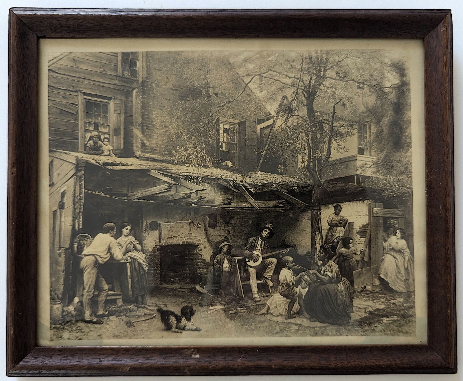 Antique Gravure EASTMAN JOHNSON Life in the South (1 of 4)