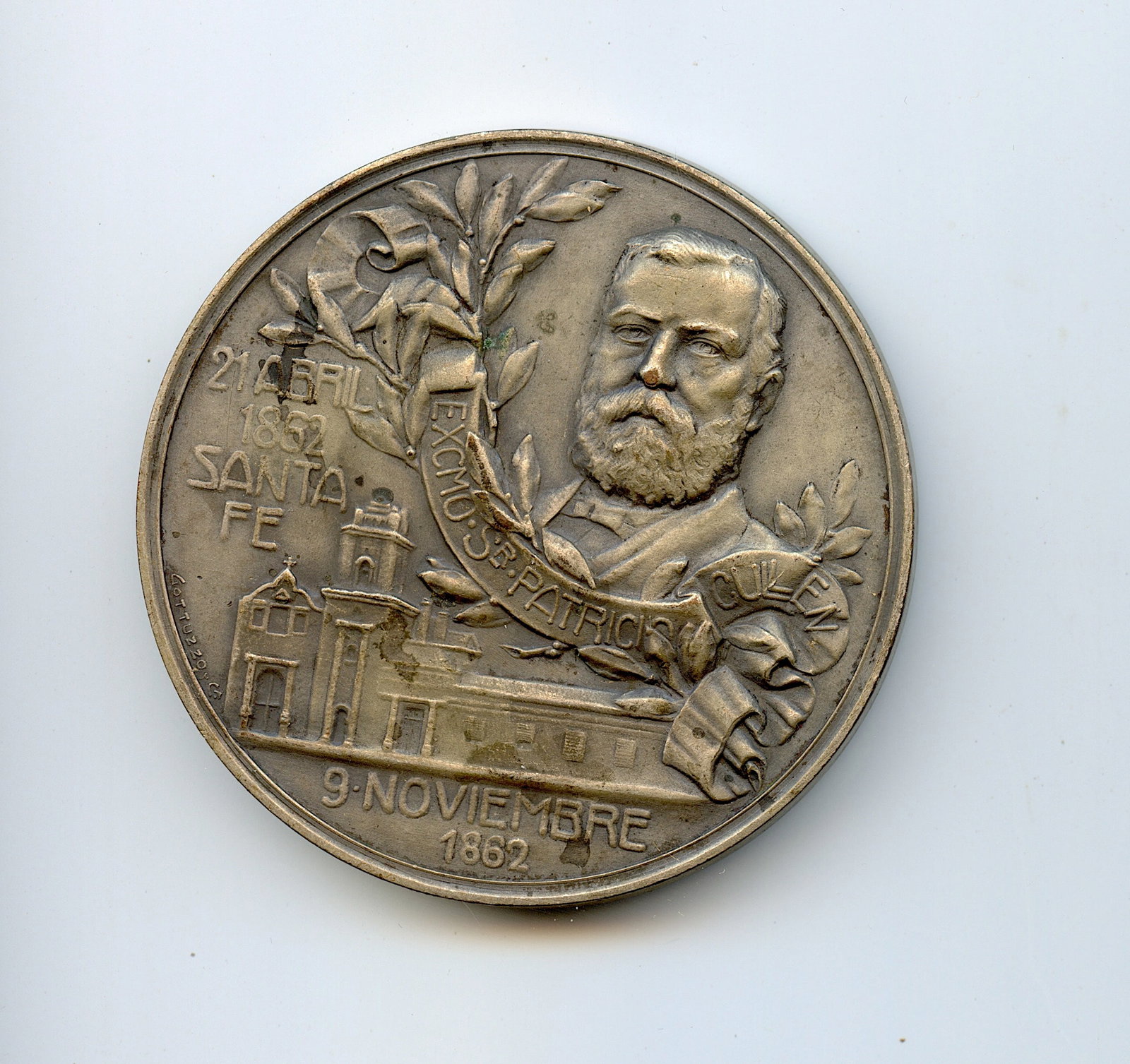 Antique Rare Original Medallion GOTTUZZO: Provenance from a deceased collector in South Florida. We have included quality images to show it's actual condition. Diameter Approx. 2.5". Weight 4.2oz. This lot is located in Boca Raton, Fl and its