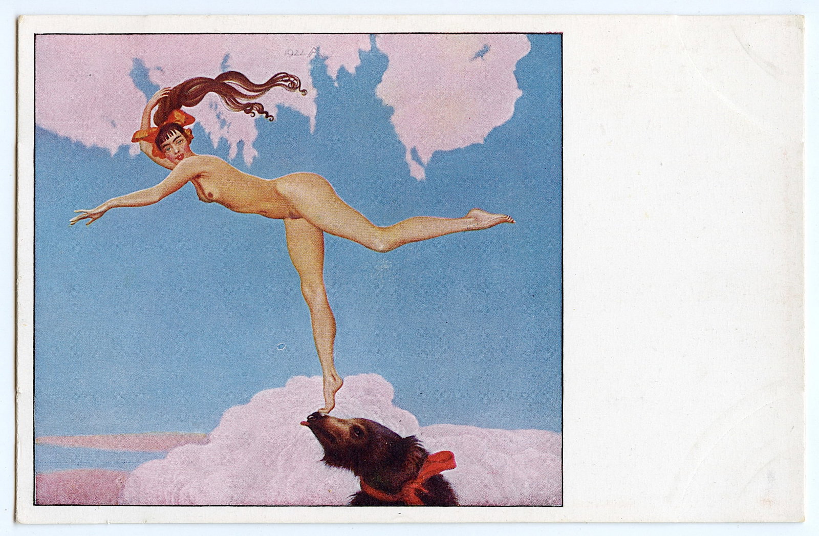 Vintage Ephemera Original Postcard Collectors Illustration: Provenance from a deceased collector in South Florida. We have included quality images to show it's actual condition. The dimensions are Approx. 3.5" x 5.5". This lot is located in Boca Raton, Fl and 