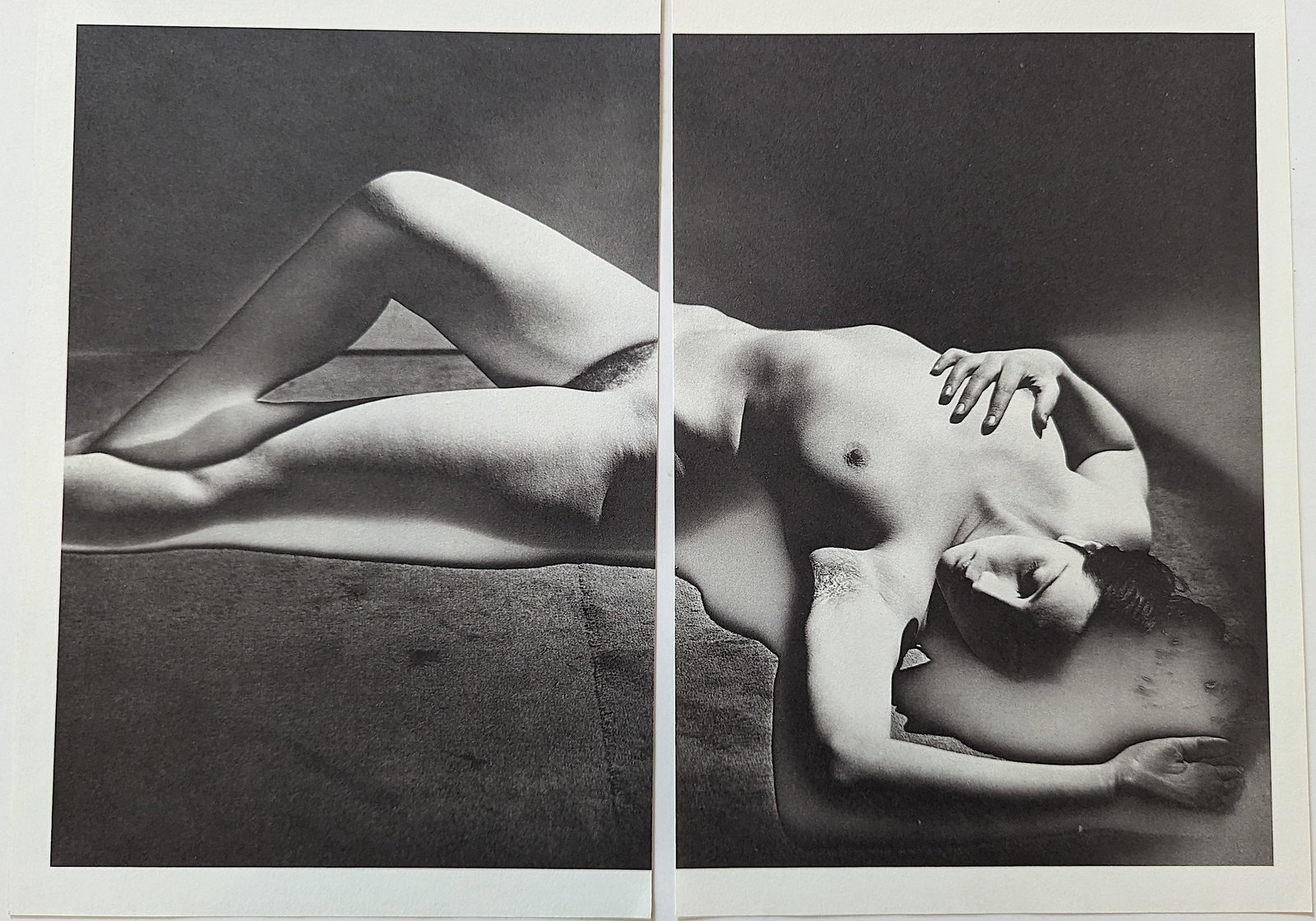Double Sided French Heliogravure Nude Female ROLAND CARRE: The provenance of this lot is from a quality collector in Palm Beach.The dimensions are Approx. 11.5" x 9" (Sheet). We have included quality scans to show it's actual condition. This lot is located in