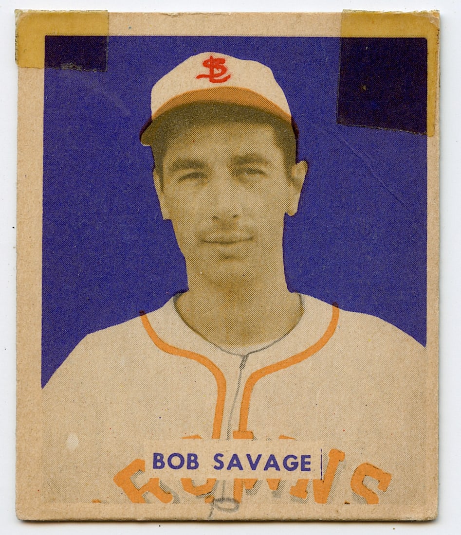 1949 Bowman Baseball Bob Savage #204 (1 of 2)