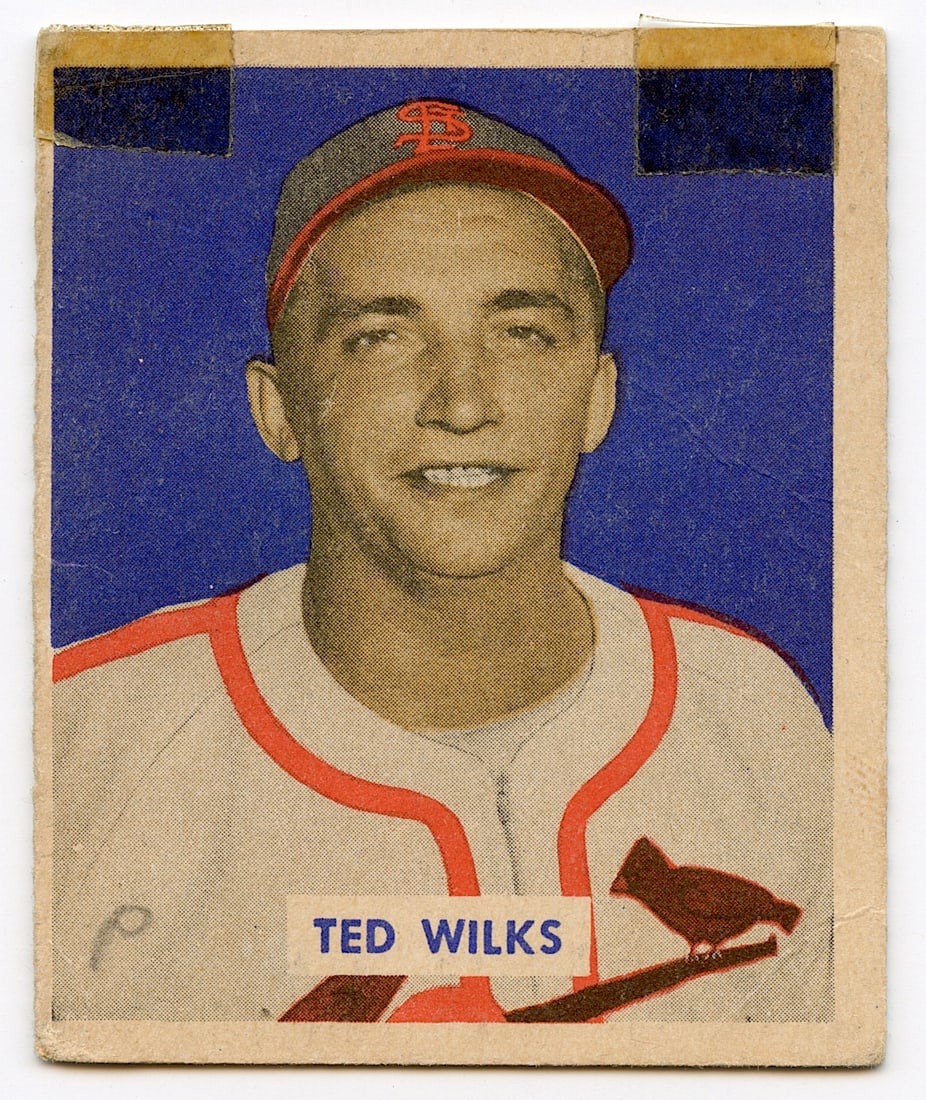 1949 Bowman # 137 Ted Wilks St. Louis Cardinals (1 of 2)