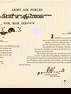 Certificate Of Appreciation For War Service Army Air Forces