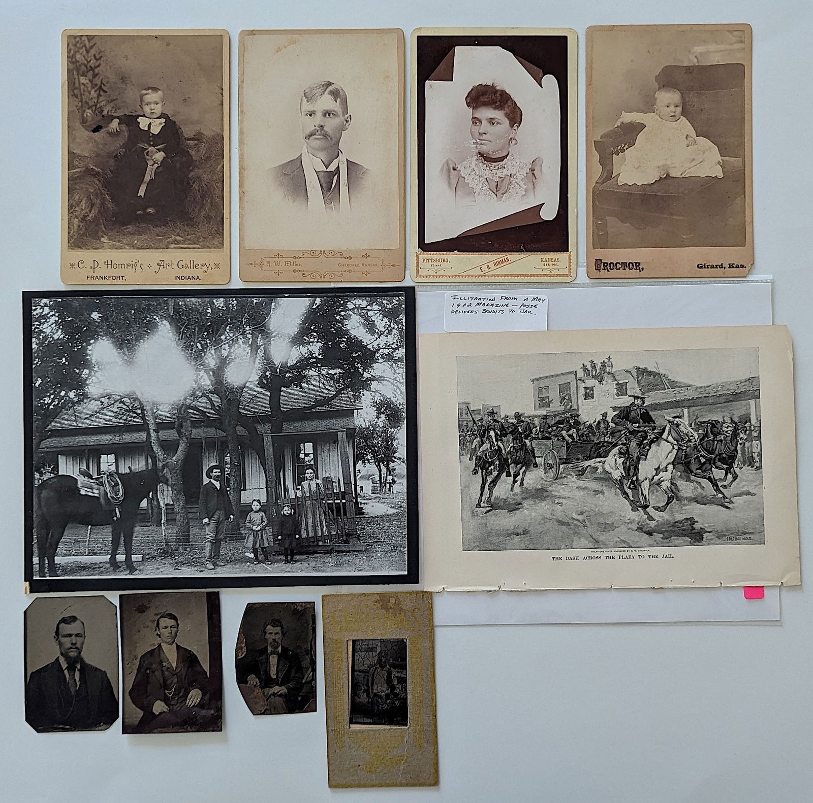 Large Group of Items Photos Including African American Tntype (1 of 3)