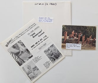 Double Sided Pamphlet of "Miss Sunbather", 1974 NM, 8" x 8.5"