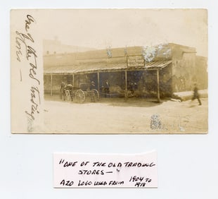 RPPC "One of the Old Trading Stores" Horse & Buggy, Ca. 1910