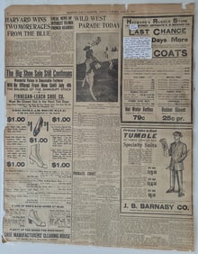 Wild West Show Newspaper from Tauton, N.Y. Buffalo Bill, June 1912