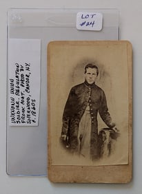 Civil War Union Soldier CDV in Regulation Frock Coat. N.Y., 1860s