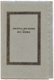 Journal des Dames et des Modes - cover, 1913