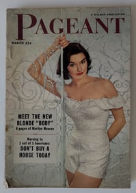 PAGEANT Magazine March 1952 with 8 Pages Marilyn Monroe