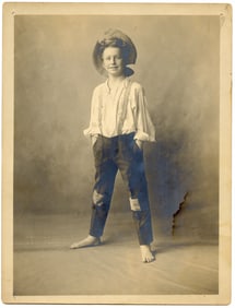 Vintage Photo Ca. 1920s American Boy Actor to Identify  8.5" x 6.5"