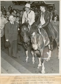 Vintage Original Photo "Courier Girls" for GENE AUTRY's Victory Stampede