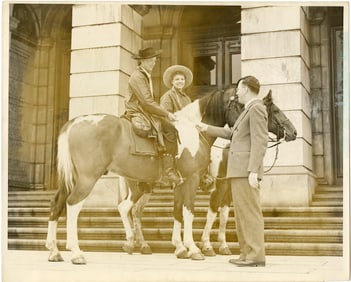 Vintage Original Photo "Courier Girls" for GENE AUTRY's Victory Stampede