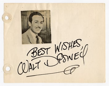 HANK PORTER Signed Walt Disney Secretarial - Ca. 1940