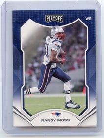 2021 Playoff Goal Line #18 Randy Moss Patriots