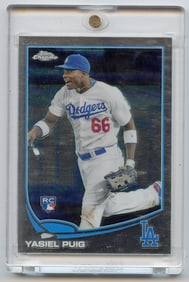 Yasiel Puig 2013 Topps Chrome #138 Rookie Card
