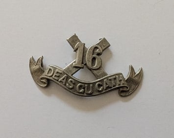 WW1 Canadian CEF 16th Battalion Cap Badge