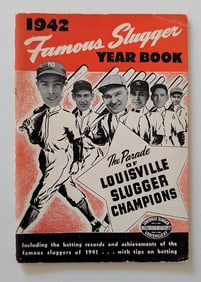 1942 Famous Sluggers Yearbook  Baseball Vintage