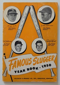 1950 Famous Sluggers Yearbook  Baseball Vintage